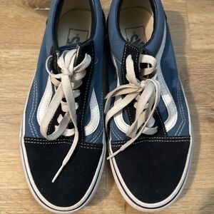 Vans Blue and Black Old Skool Sneakers